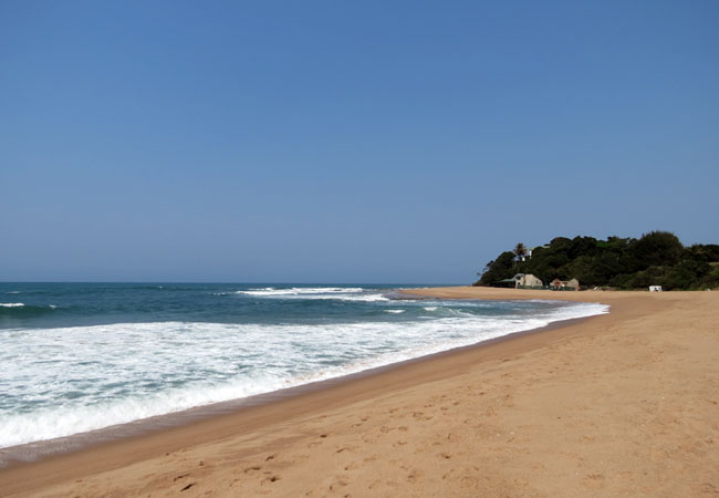 View of the beach towards the ski boat club