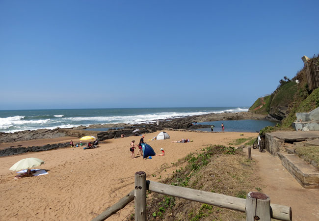 Beach and tidal pool