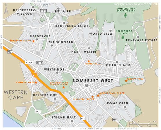 Somerset West Map