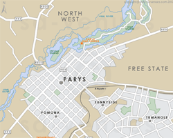 Kroonstad Street Level Map