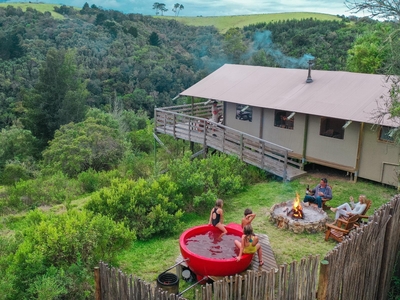 Glamping Tent with Hot Tub