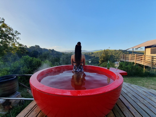 Glamping Tent with Hot Tub