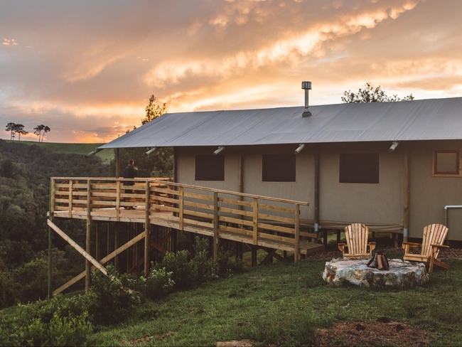 Glamping Tent with Hot Tub