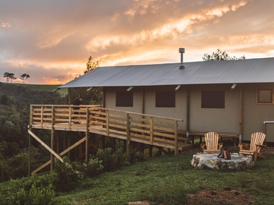 Glamping Tent with Hot Tub