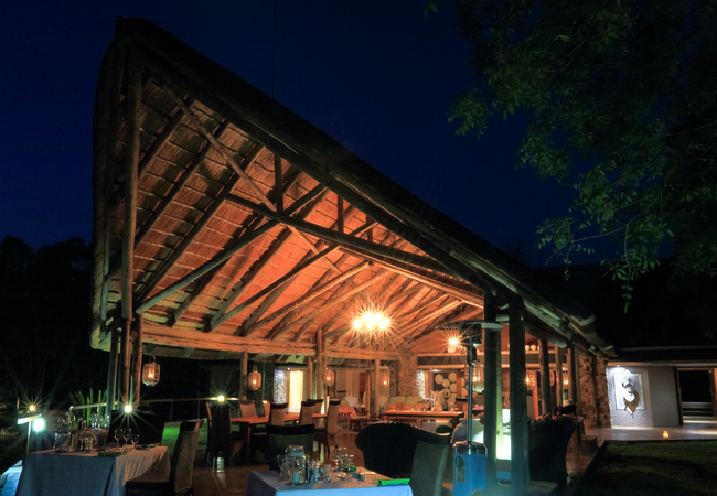 The Dining Area at AmaKhosi Safari Lodge