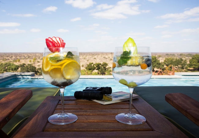 Cocktails at the pool