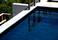 Solar heated pool