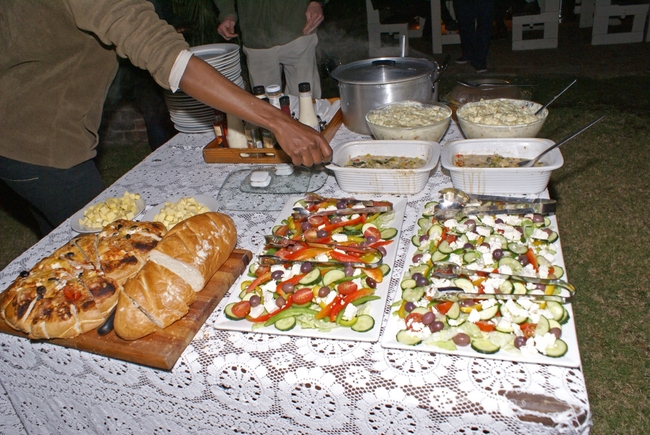 Boma dinner sample spread