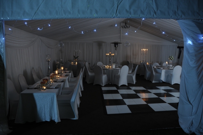 Wedding tent dance floor