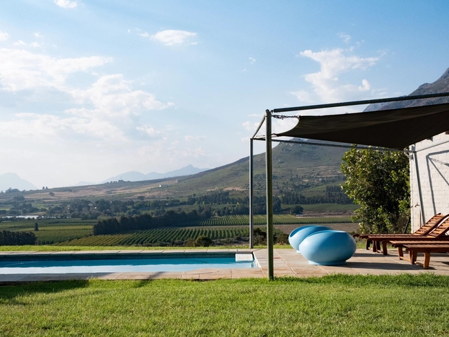 Communal swimming pool and boma
