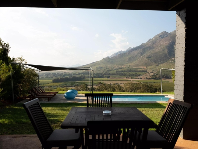 Communal swimming pool and boma