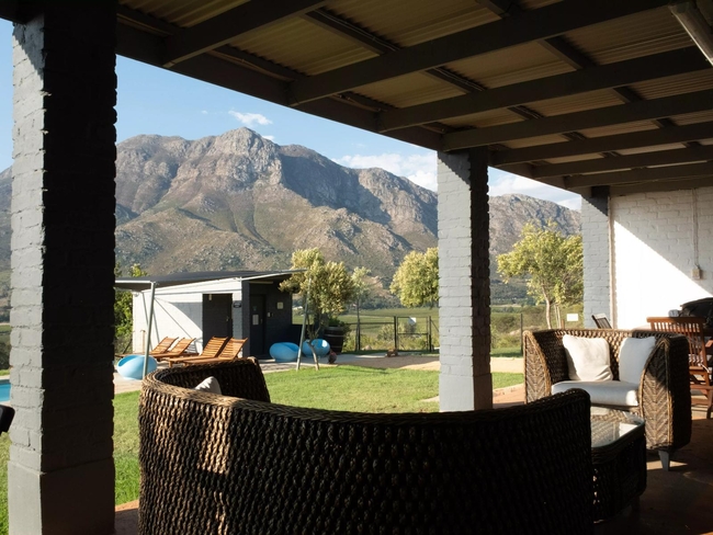 Communal swimming pool and boma