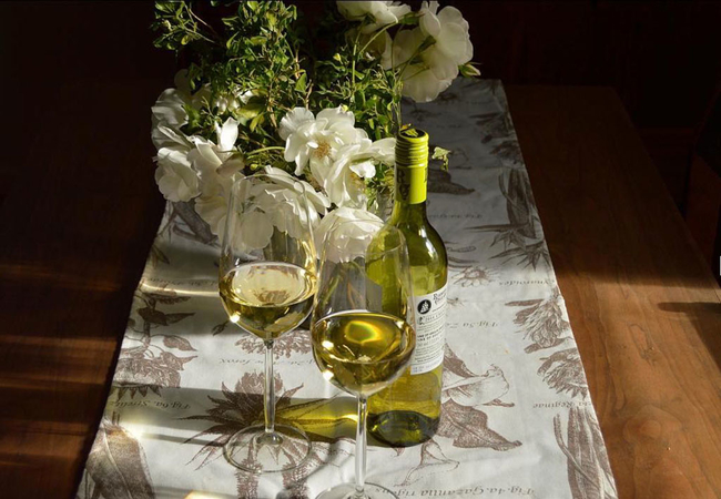 Blou Porselein Huis Three 