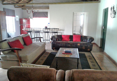 Fivaz cottage living area with inside braai