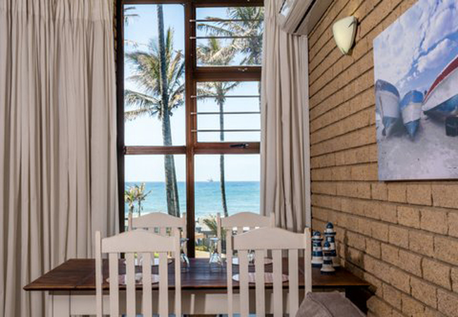 Dining area with sea view