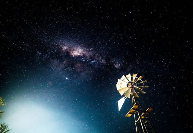 Buff and Fellow night sky