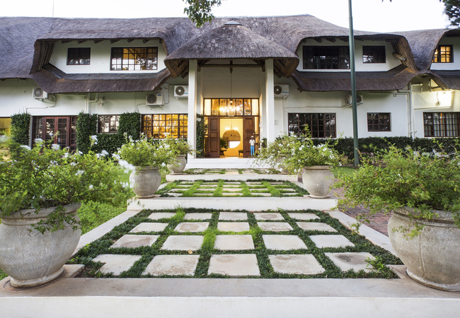 Walking up to Buhala Lodge