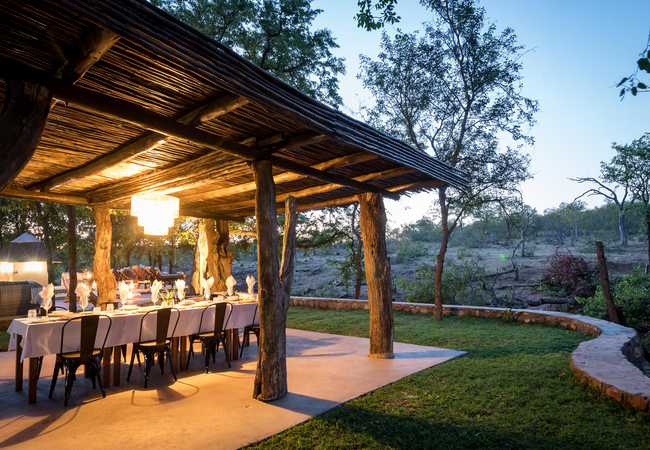 Outdoor Dining Area with View