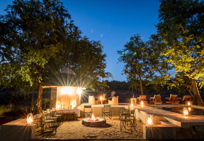 Boma Area with Lanterns