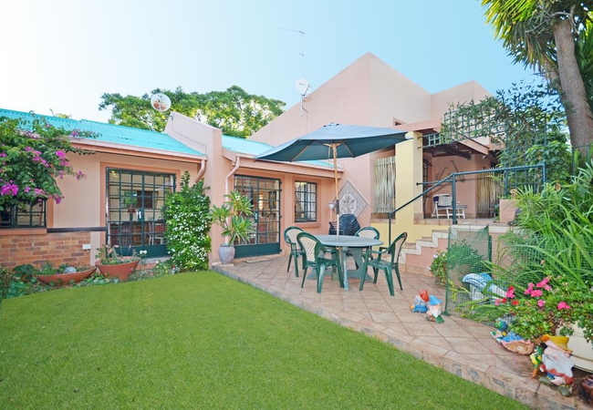 Garden outside dining room