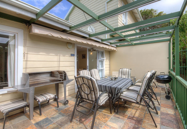 Patio and braai area Unit 1