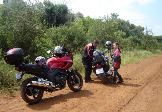 Bikers love the dirt road