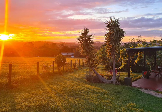 Sunrise at the cottages