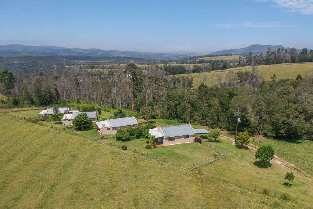 Arial view of the Cottage