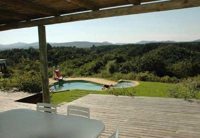 Swimming pool with a view