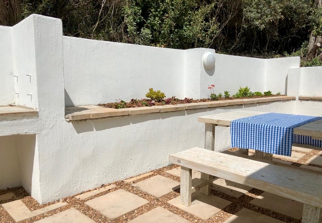 Cottage terrace and braai