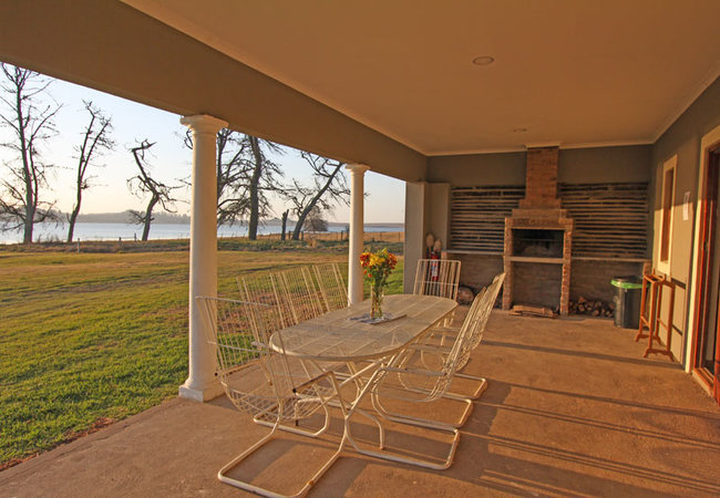 Patio and Fireplace