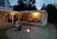 The outside firepit