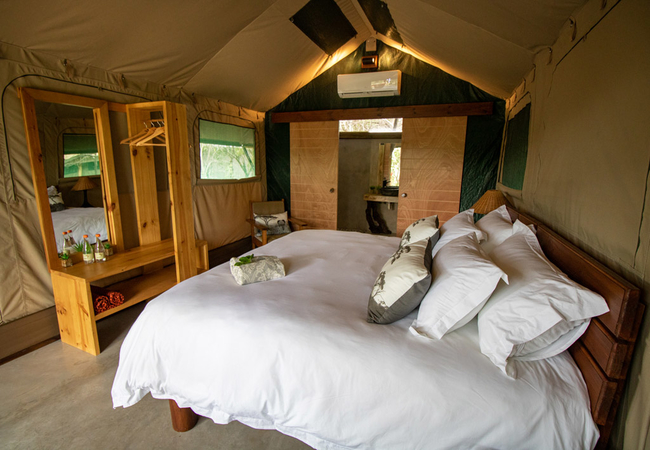 tent interior