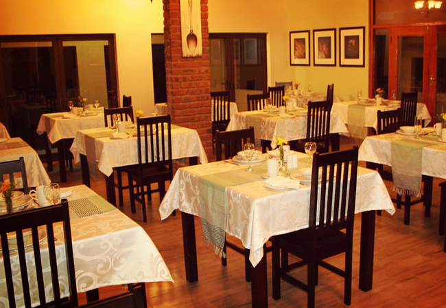 Guest dining area