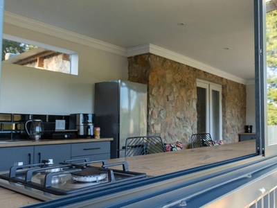 Stone cottage Guinea Fowl