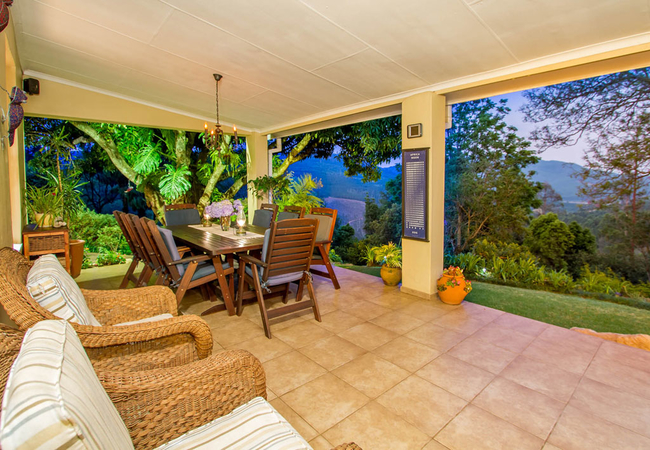 Patio in the evening