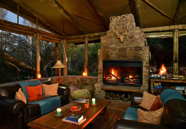 River Camp Lounge area