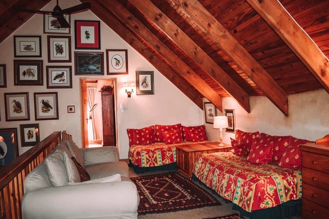 Upstairs Spare beds and TV area