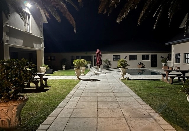 Courtyard at night 