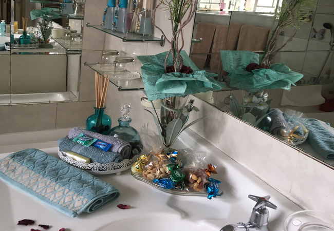 Yellow Wood Bathroom