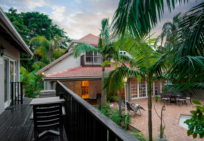 View from rooms to main house