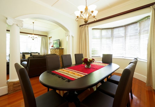 Lounge to dining area