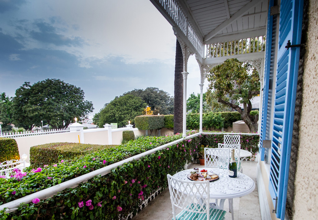 Outside dining and patio