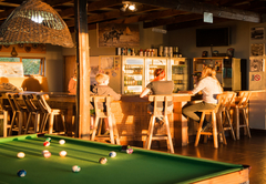 Bar with pool table