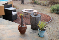 small firepit area