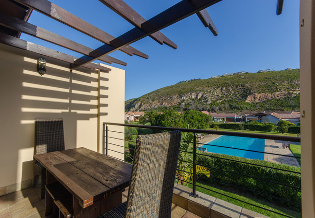 Balcony by pool