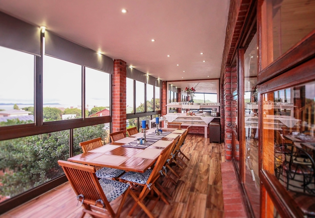 Beautiful Breakfast area with an ocean view